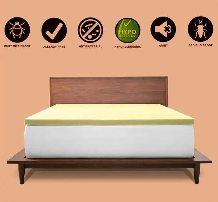 Memory Foam Mattress Toppers Premium Quality Orthopaedic Standard UK In 1"& 2" Thicknesses Available Soft & Comfortable Memory Foam Durable Topper ‎Dazzle Collection