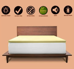 Memory Foam Mattress Toppers Premium Quality Orthopaedic Standard UK In 1"& 2" Thicknesses Available Soft & Comfortable Memory Foam Durable Topper ‎Dazzle Collection