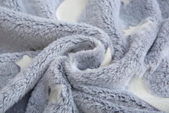 Moons and Stars Glow in the Dark Blanket All Seasons Christmas Holiday Birthday Gifts for Teen Kids Girls Boys ‎Dazzle Collection