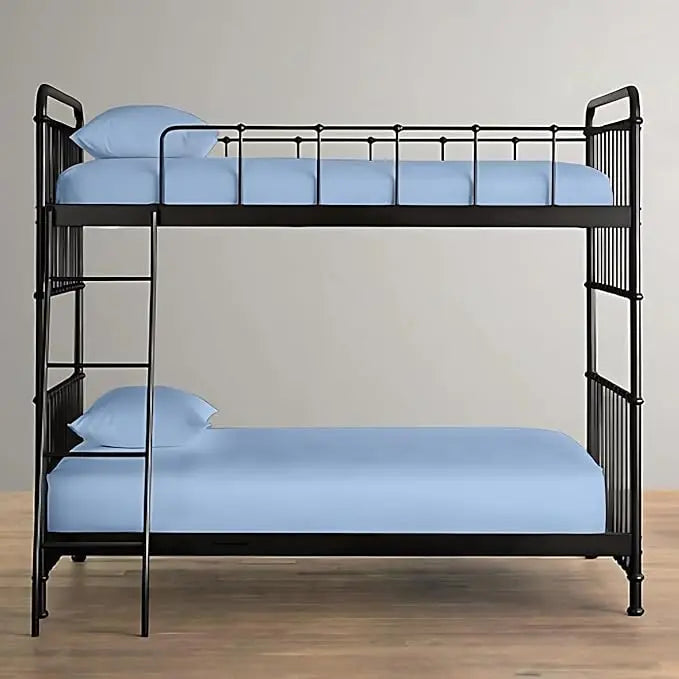 Pack of 2 Microfiber Bunk Bed Fitted Sheet 2ft 6" (76cmx190cm) Bunk Bed Size Super Soft Luxury Non Iron Easy Care Fitted Bedding Sheet 25CM Deep Pockets Bed Sheet Dazzle Collection uk