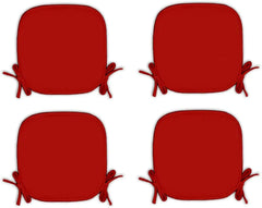 Pack of 4 Chair Seat Pads for Dining Chairs Waterproof Seat Covers Pad, 38 X 38cm Non Slip Kitchen Square Chair Seat Cushions With Ties for Home Dining Room Office Garden Chair pads ‎Dazzle Collection