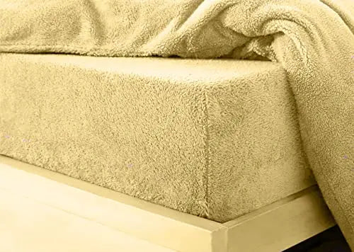 Teddy Fleece Fitted Sheet Extra Deep 30cm Deep Snugly Fit Around Your Mattress Soft & Cosy Warm Plush Fitted Bed Sheets Dazzle Collection uk