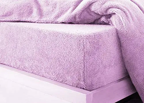 Teddy Fleece Fitted Sheet Extra Deep 30cm Deep Snugly Fit Around Your Mattress Soft & Cosy Warm Plush Fitted Bed Sheets Dazzle Collection uk