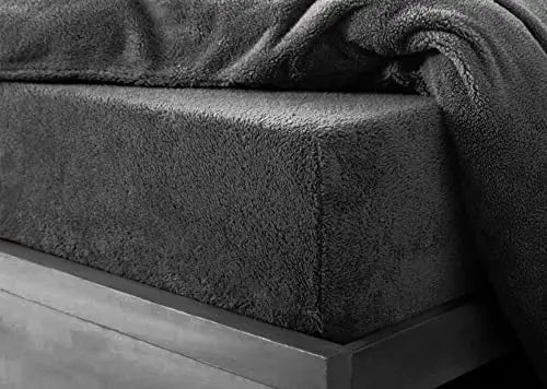 Teddy Fleece Fitted Sheet Extra Deep 30cm Deep Snugly Fit Around Your Mattress Soft & Cosy Warm Plush Fitted Bed Sheets Dazzle Collection uk