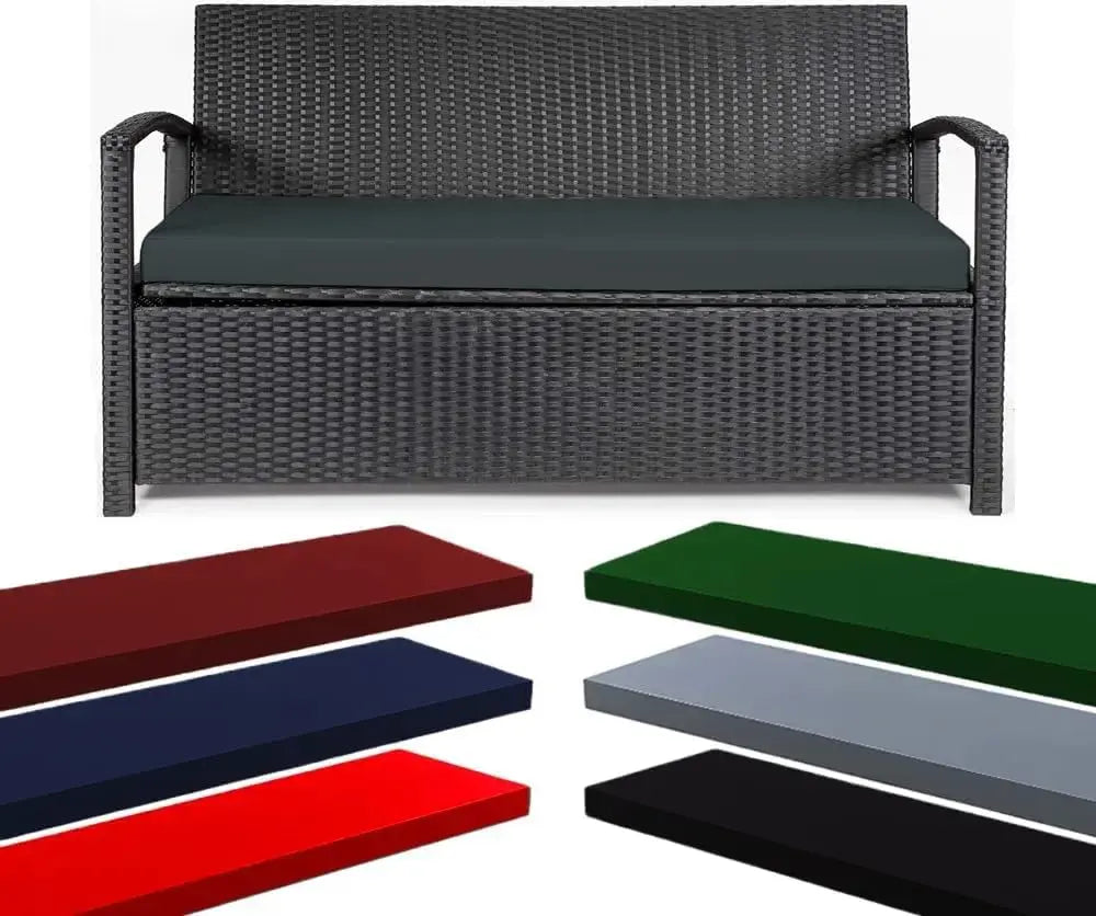 Waterproof Garden Seat Pad For 2/3 Seater Bench Cushions Pads Dazzle Collection uk