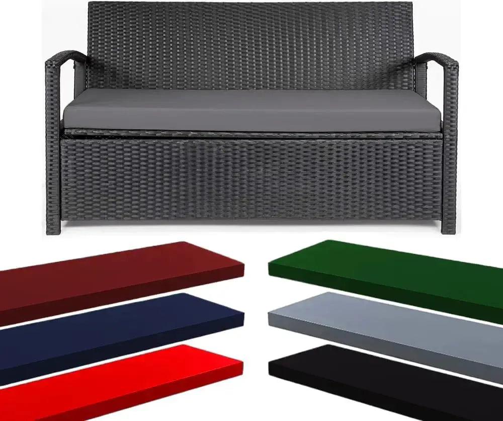 Waterproof Garden Seat Pad For 2/3 Seater Bench Cushions Pads Dazzle Collection uk