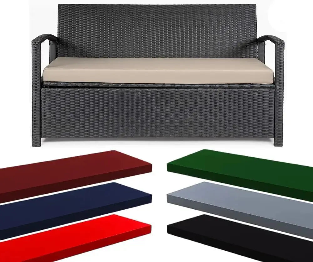 Waterproof Garden Seat Pad For 2/3 Seater Bench Cushions Pads Dazzle Collection uk