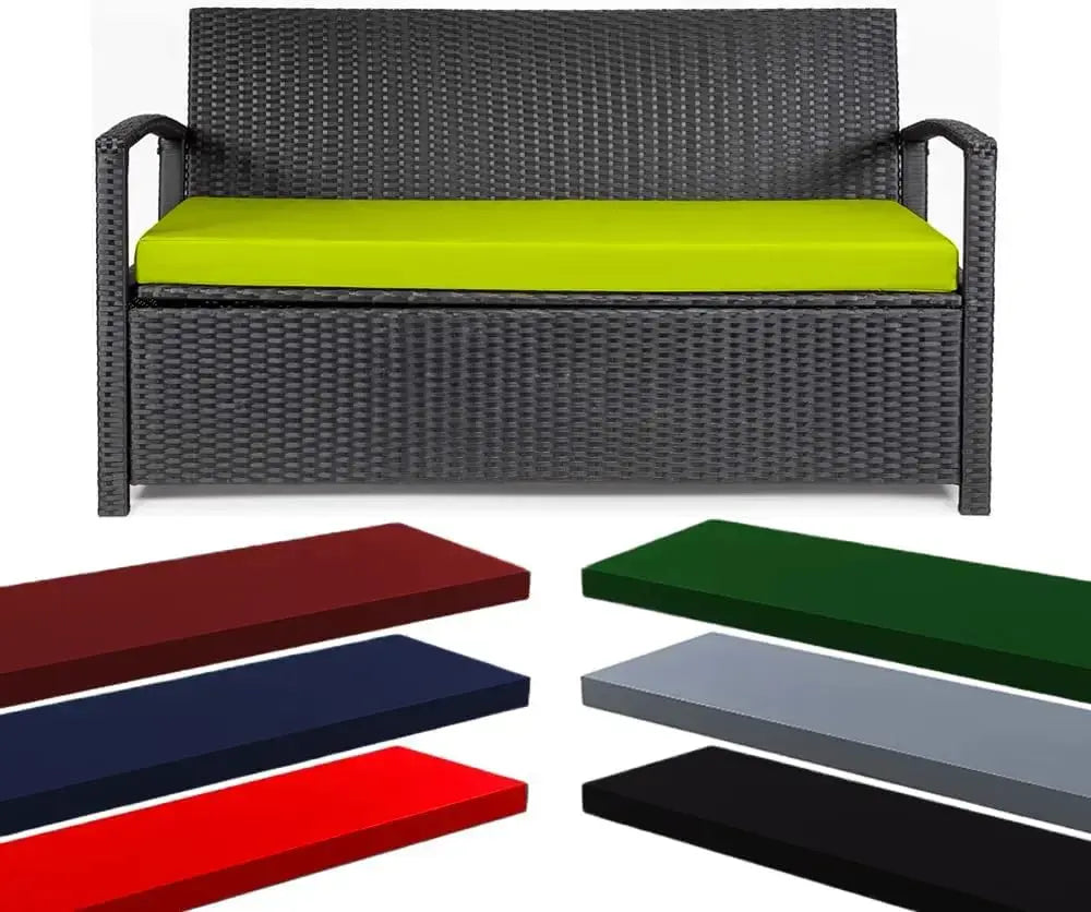 Waterproof Garden Seat Pad For 2/3 Seater Bench Cushions Pads Dazzle Collection uk
