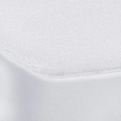 Waterproof Terry Towel Mattress protector Fitted Sheet Bed Cover Anti Allergy Single (90x190cm) 30CM, White ‎Dazzle Collection